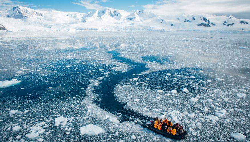 Zodiac in Antarctica